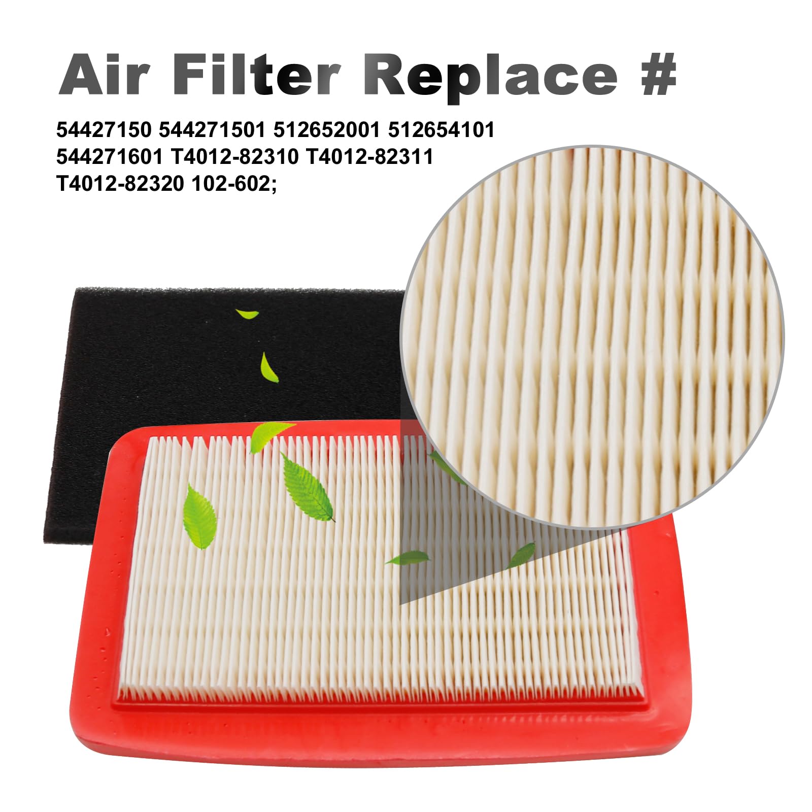 Two-filter kit shown with packaging and included pre-filters for quick maintenance.