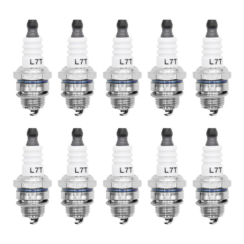 Laffoonparts spark plug kit 10pcs package improves fuel efficiency and reliable starts.