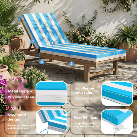 L'AGRATY invisible zipper design cushions stay neat and secure outdoors.