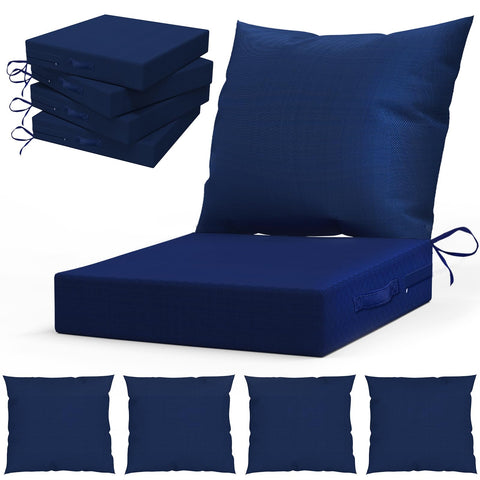 L'AGRATY outdoor chair cushions 24x24 seat for secure all-weather comfort