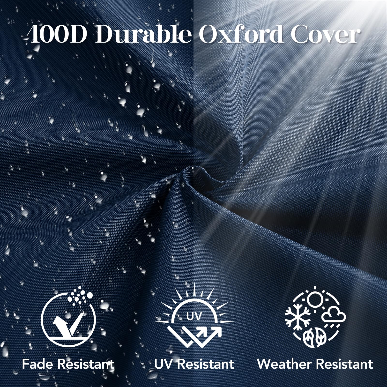 L'AGRATY cushions feature waterproof Oxford fabric to resist spills