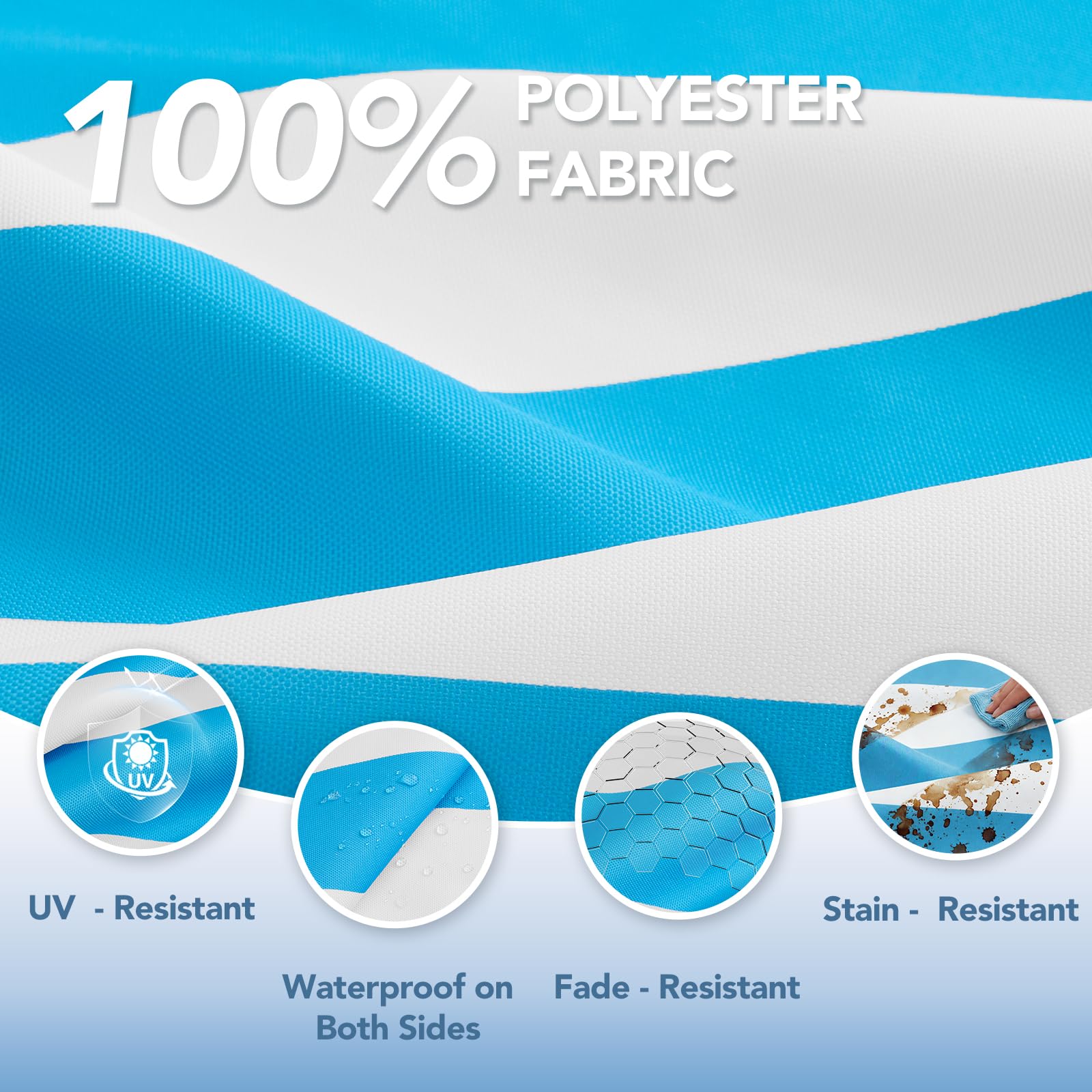 L'AGRATY removable washable covers simplify cleanup after outdoor lounging.