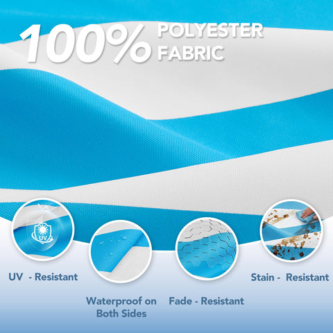 L'AGRATY removable washable covers simplify cleanup after outdoor lounging.