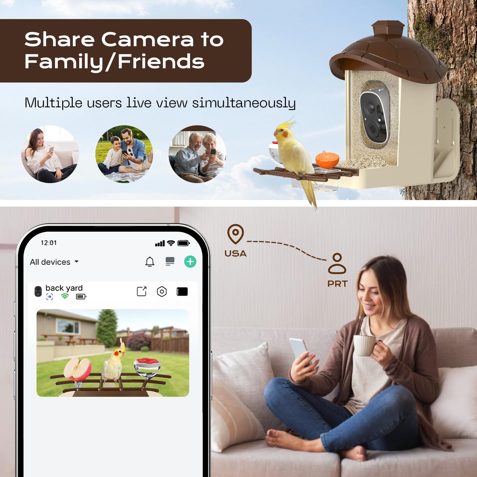 Lagriner auto-capture of bird visits for later review