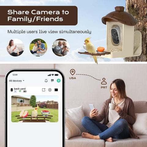 Lagriner auto-capture of bird visits for later review