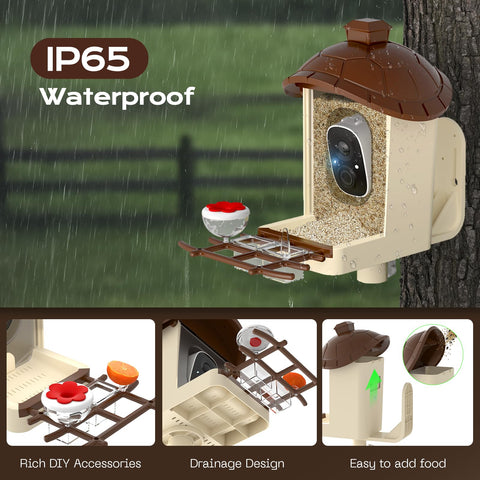 Lagriner IP65 weatherproof design withstands outdoor conditions