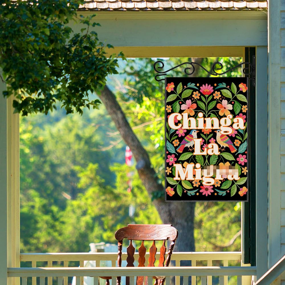 LAGZDFC Flag shown indoors on a porch or wall for versatile decor.