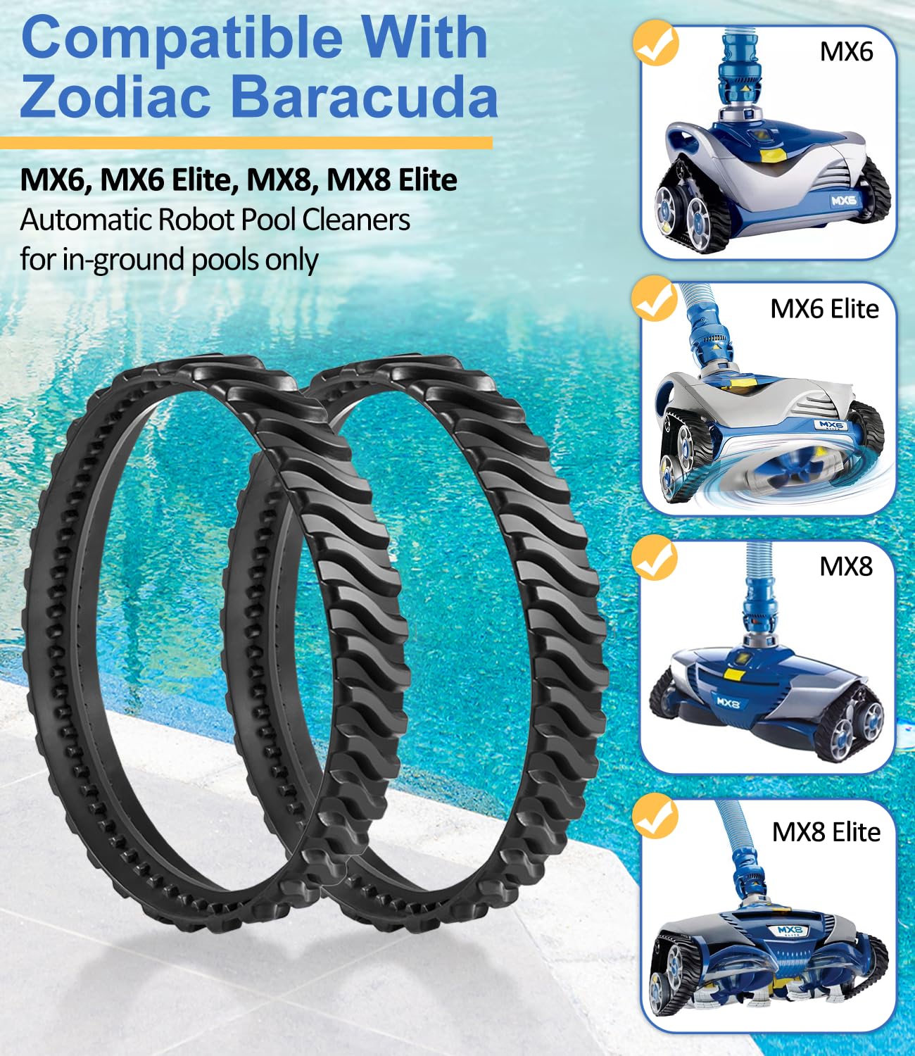 LAIKOU baracuda mx6 elite track enhances traction on slopes