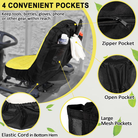 Four-pocket design keeps tools and essentials within easy reach
