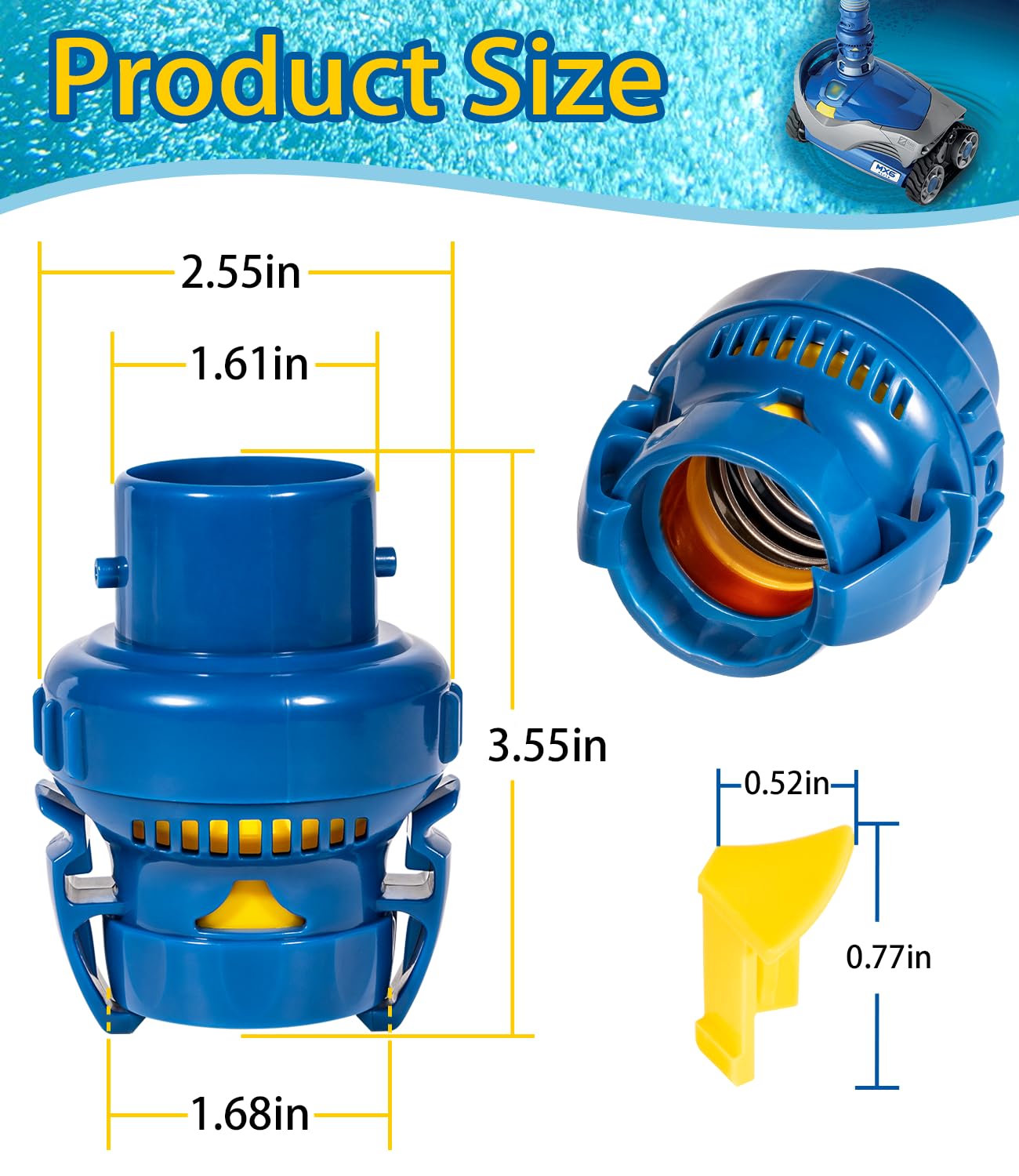 Durable LAIKOU valve made of stainless steel and sturdy plastic materials.