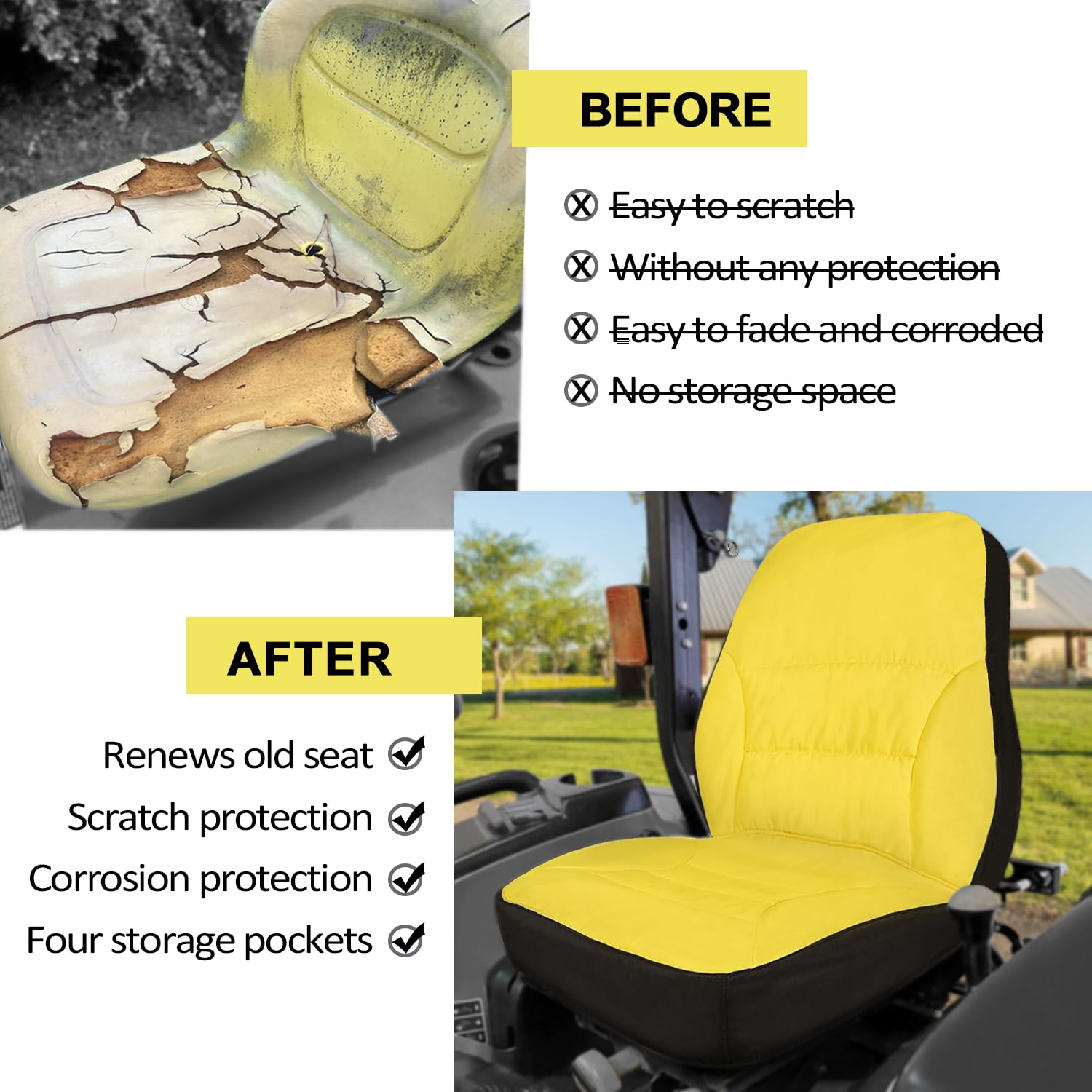 LAIKOU vented center seam improves airflow and comfort.