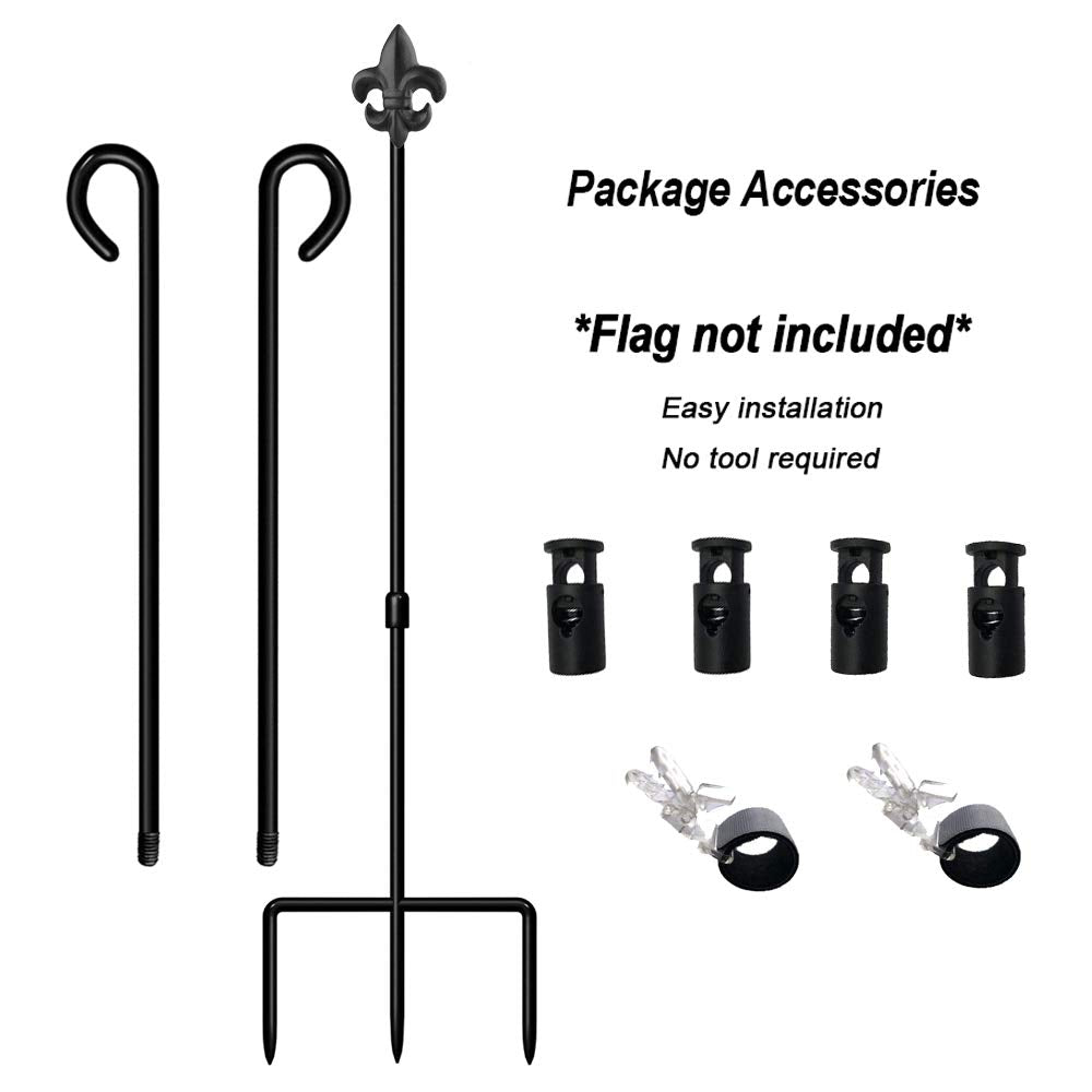 Lairies four-flag stopper set ensures flags stay in place during storms