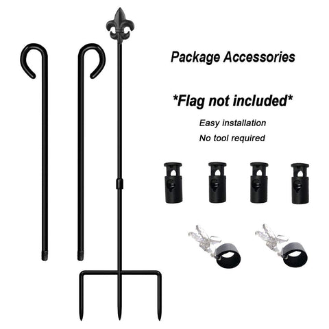 Lairies four-flag stopper set ensures flags stay in place during storms