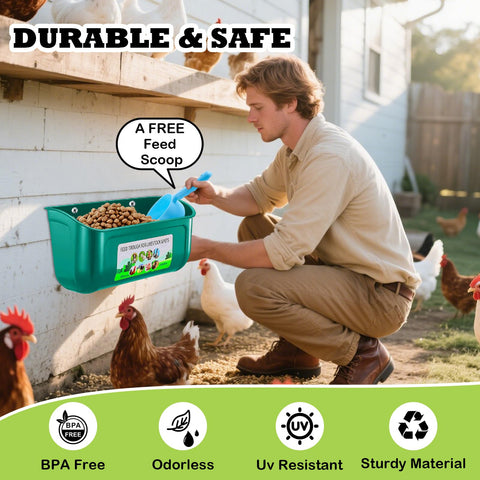 LaJasya BPA-free PP material feeder for livestock safety and durability.