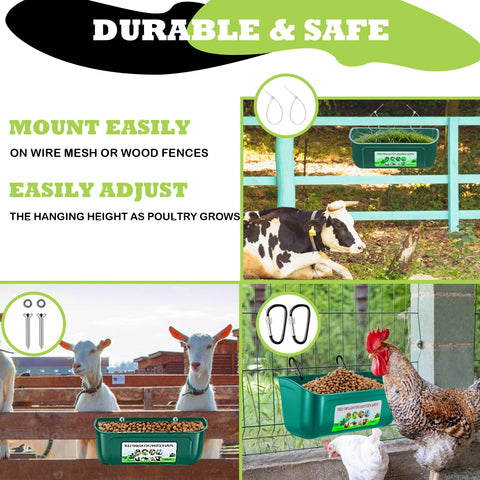 LaJasya no-waste design keeps feed dry and organized.