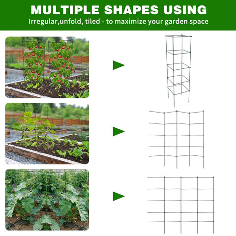 LAKNUAL easy-assembly tomato cage lets you set up without tools.