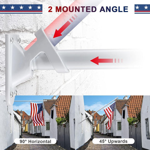 LAKEROD deluxe polyester US flag 3x5 offers fade-resistant durability.