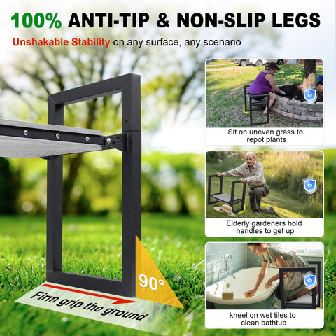LAKEROD 3-in-1 design offers kneeling, seating and standing