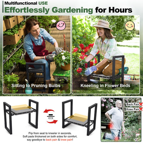 LAKEROD wide cushions provide comfortable kneeling and seating