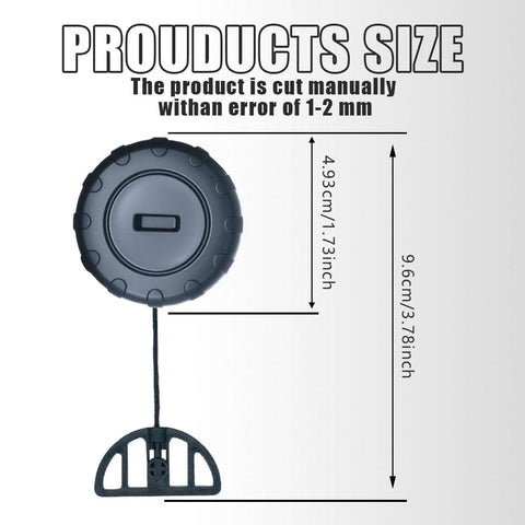 Lakeyulystore cap dimensions 3.78 by 1.73 inches for precise fit.