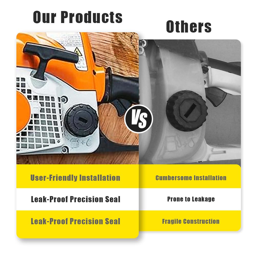 Lakeyulystore rugged cap design resisting debris and fuel spills during operation.
