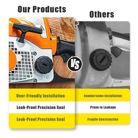 Lakeyulystore rugged cap design resisting debris and fuel spills during operation.