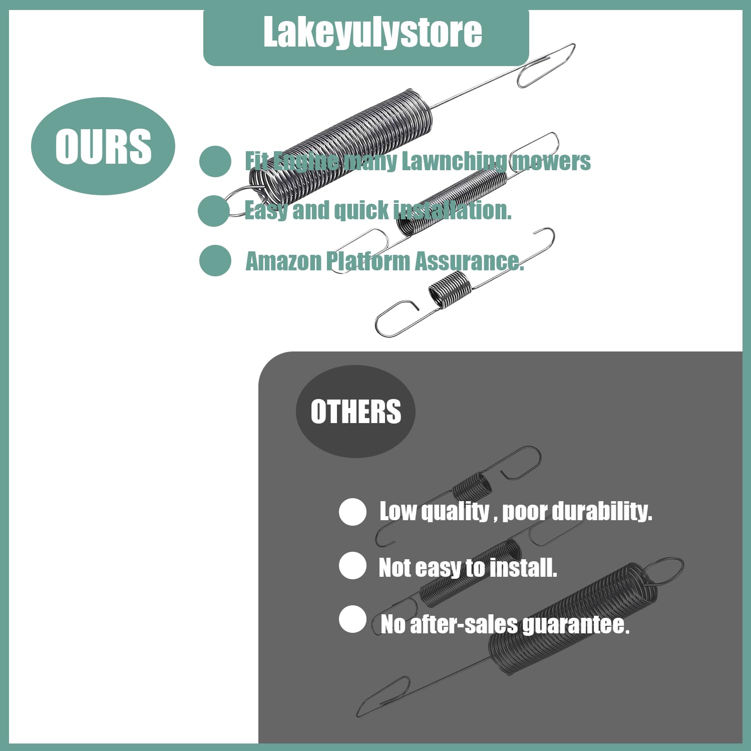 Lakeyulystore governor springs 691859 compatible with Briggs Stratton for smooth idle