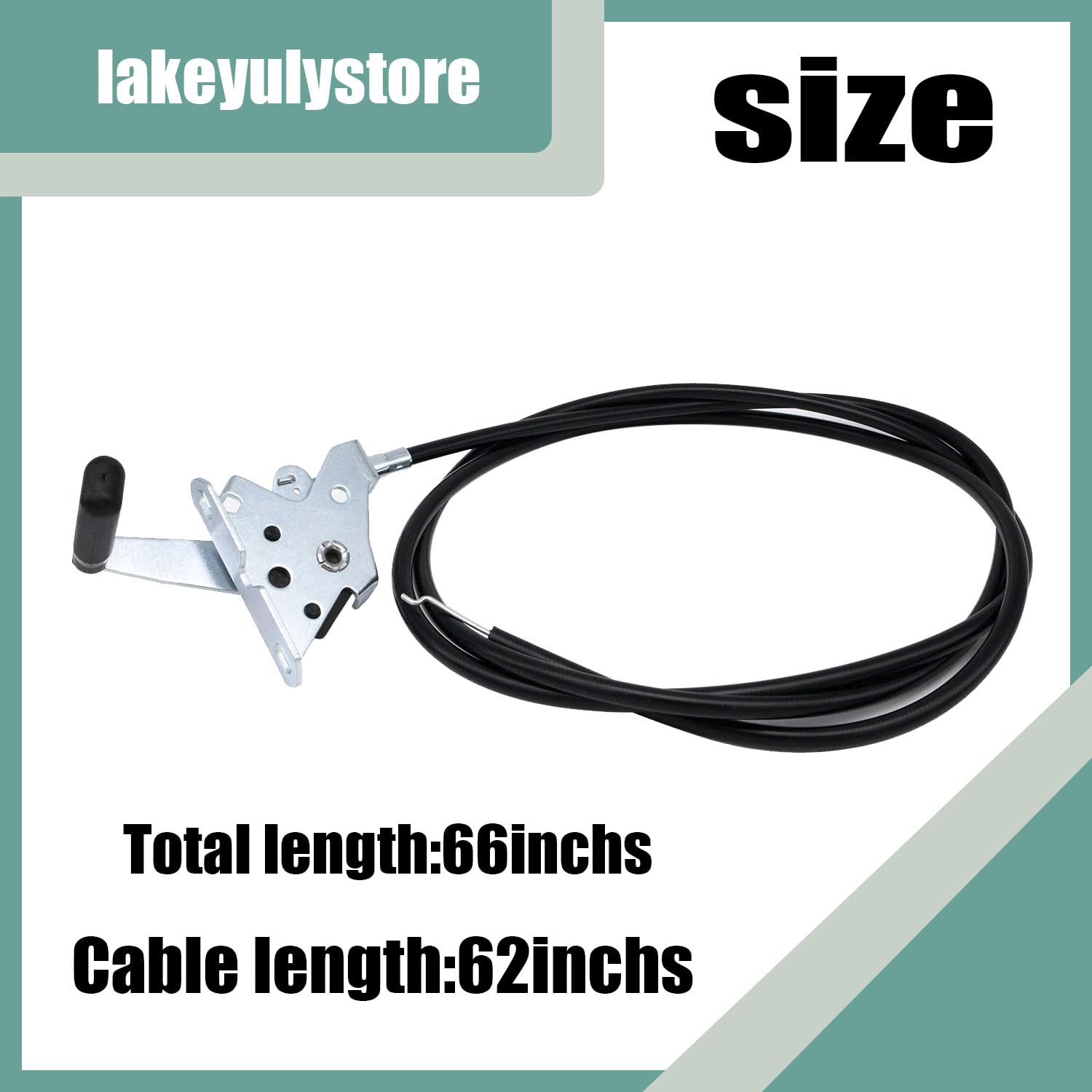 Lakeyulystore inside cord length 64-1/2-inch supports extended travel.