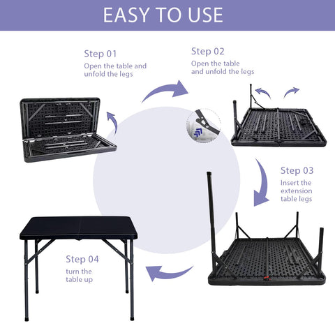 Lakhow anti-slip feet caps protect floors and keep the table steady.