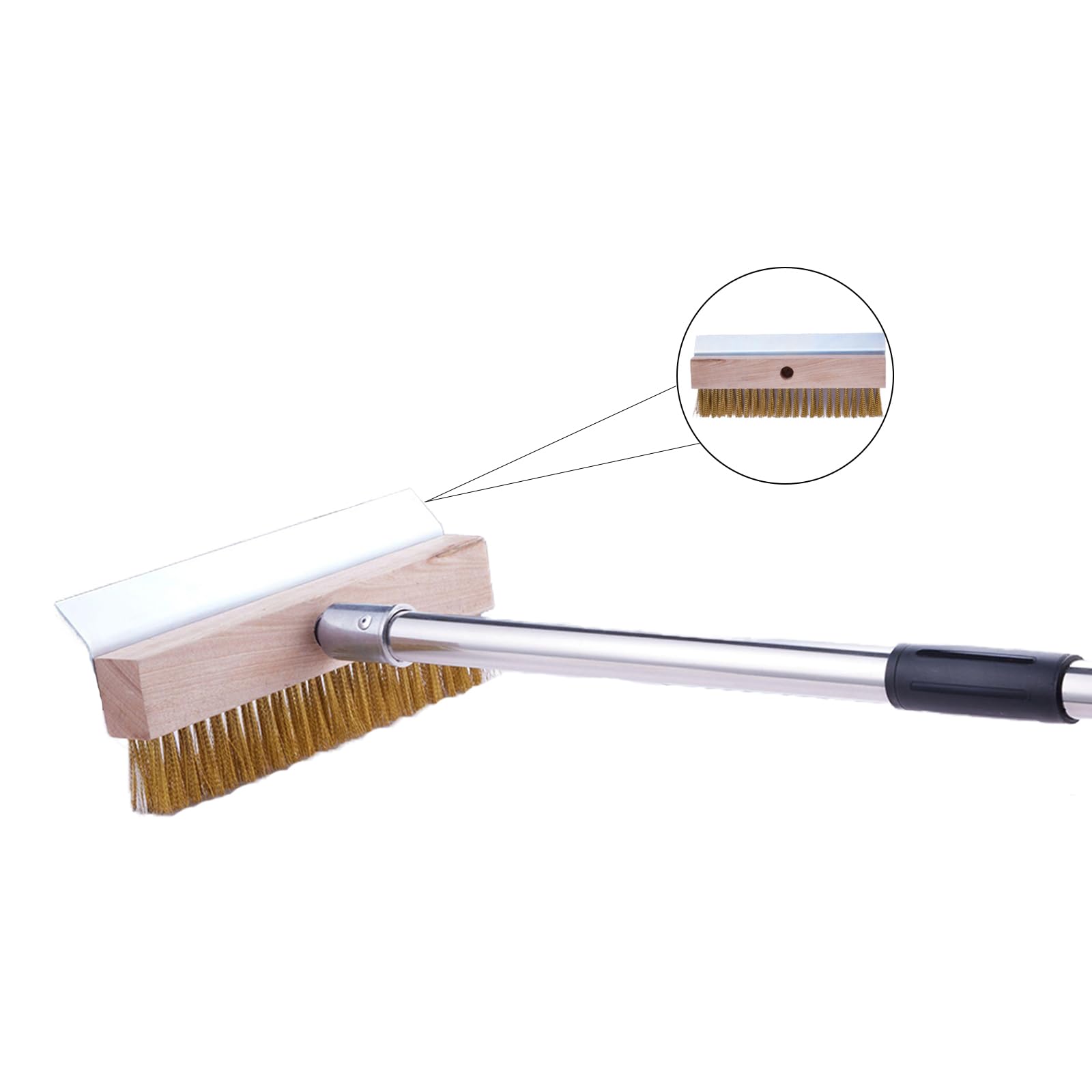 LAKIDOGS brush compatible with stainless steel, cast iron, porcelain grills