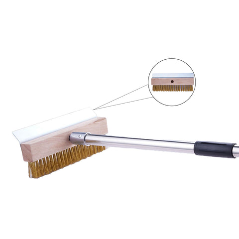LAKIDOGS brush compatible with stainless steel, cast iron, porcelain grills
