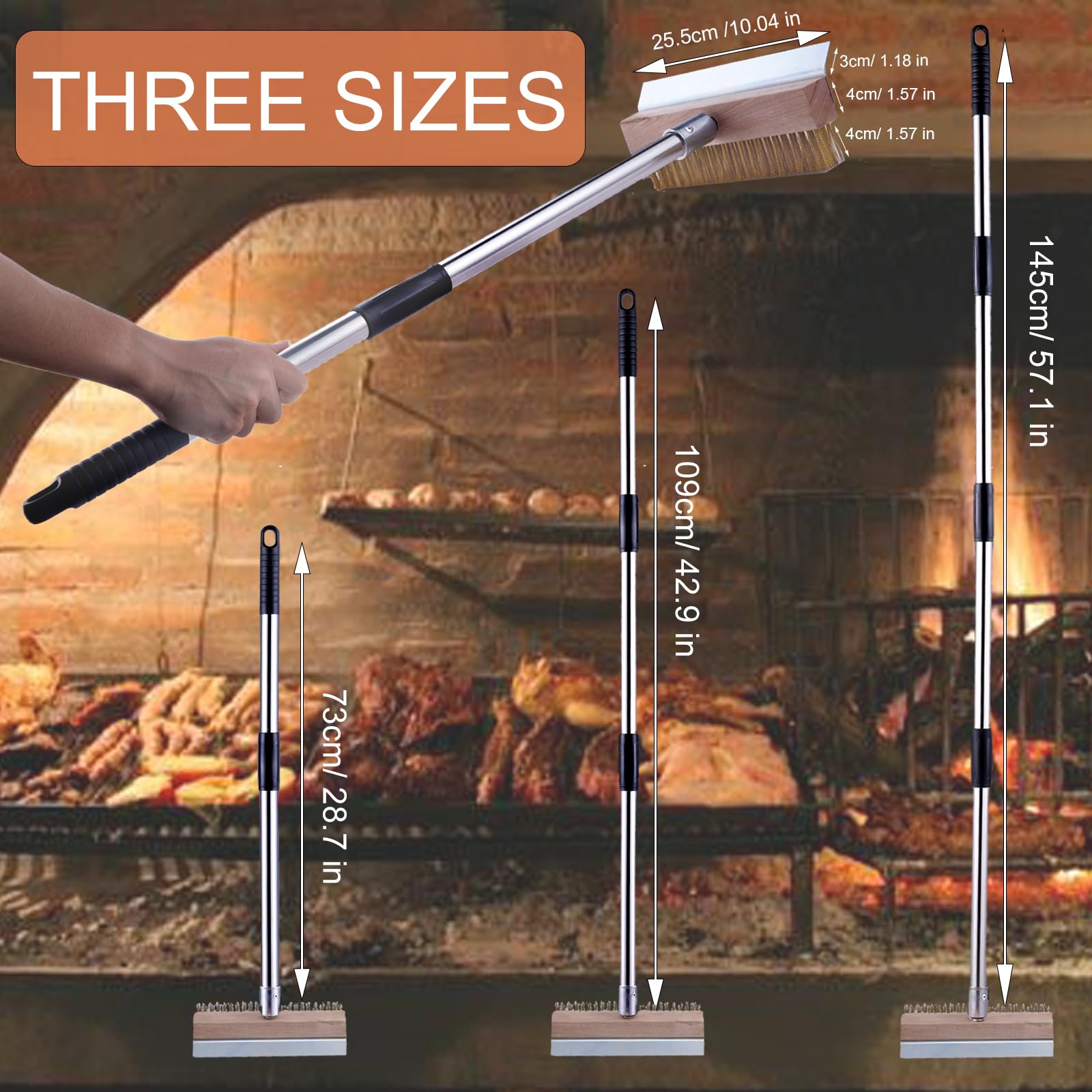 LAKIDOGS stainless steel scraper for rust and residue