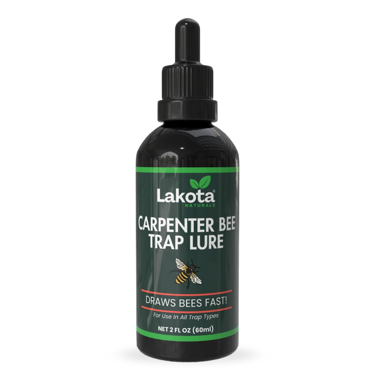 Lakota Carpenter Bee Trap Lure bottle for easy outdoor trap attraction.