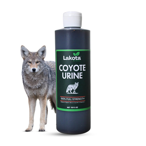 Lakota Naturals coyote-urine bottle deters wildlife around your yard