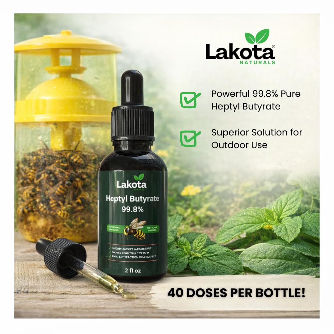 Yellow jacket trap setup with Lakota Heptyl Butyrate.