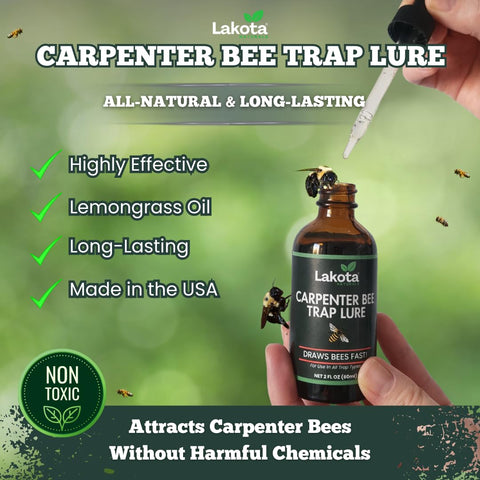 Lakota USA-made bee lure for natural outdoor pest control.