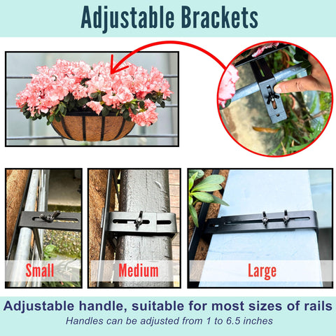 LaLaGreen black metal planter rail highlights rust-resistant durability for outdoor use