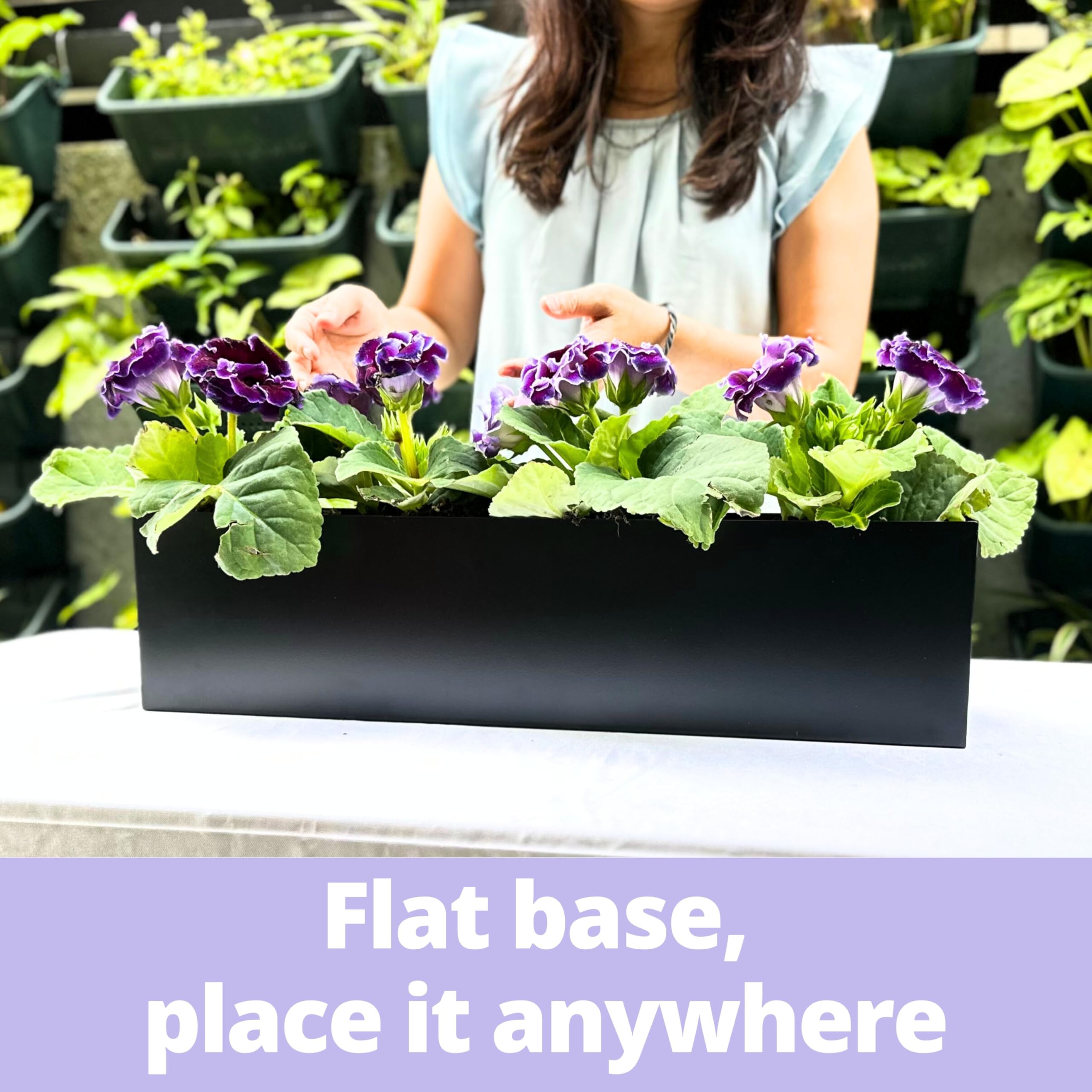 LaLaGreen deck balcony planter adds vertical green accents