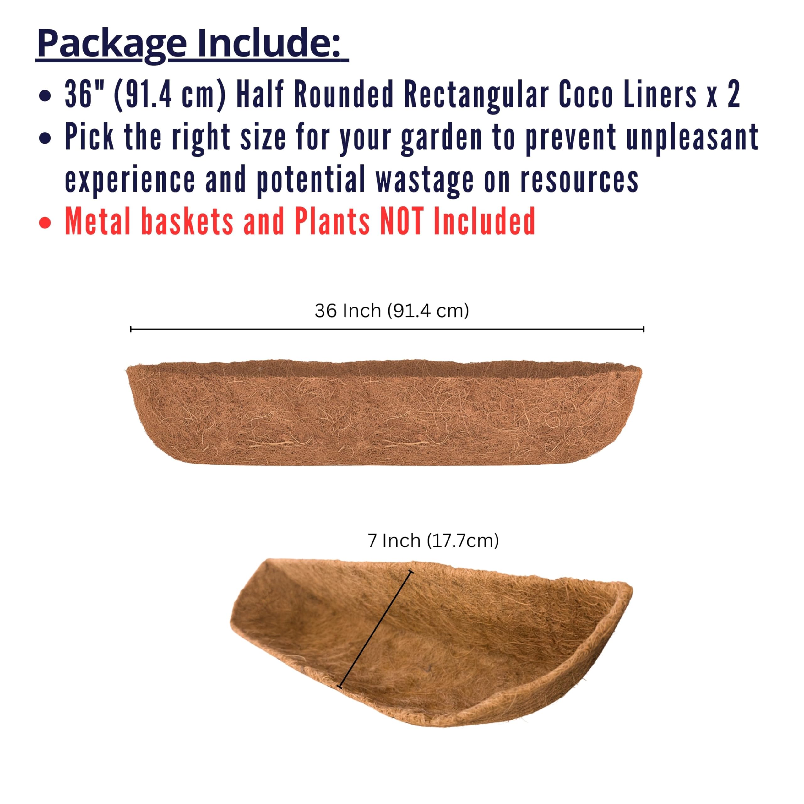 LaLaGreen natural coco coir liner close-up showing breathable fibers