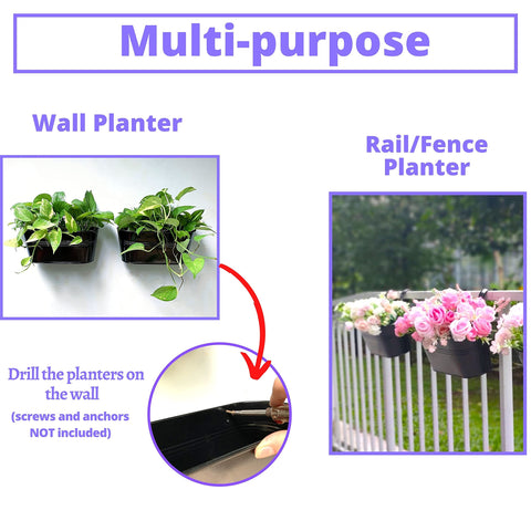 LáLáGreen planter features drainage holes for proper watering management.