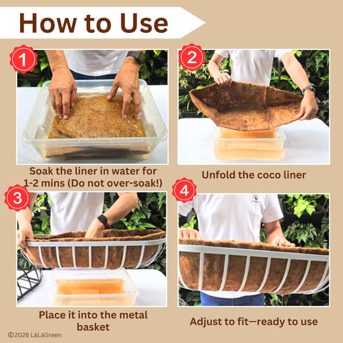 LaLaGreen liner ready to insert into basket for easy setup