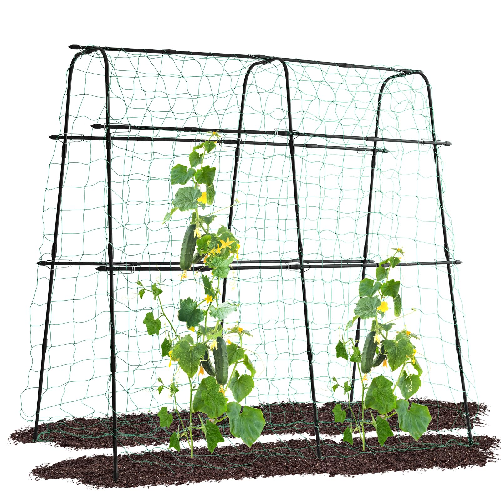 lalahoni garden cucumber trellis arch supports climbing vines and cucumbers