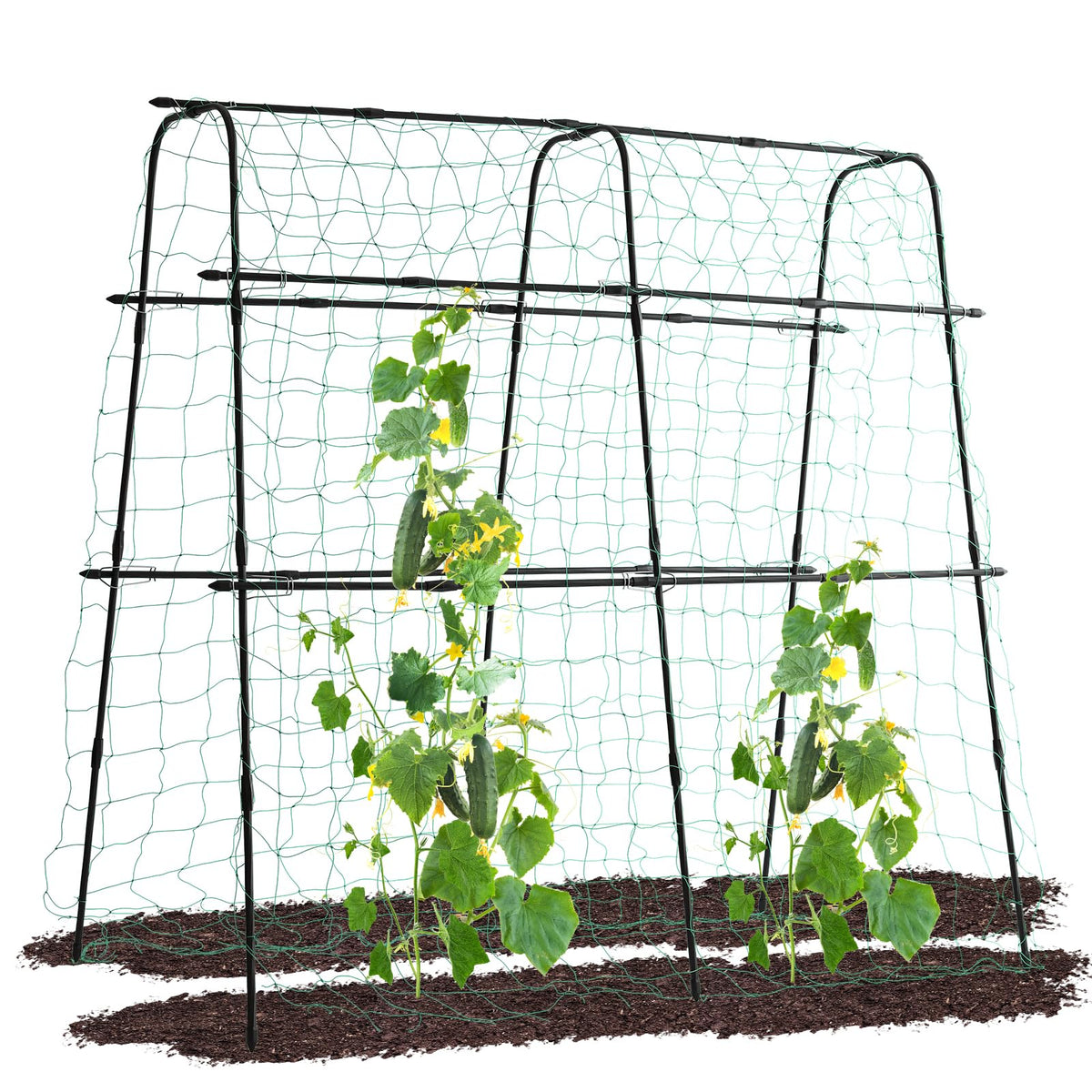 lalahoni garden cucumber trellis arch supports climbing vines and cucumbers