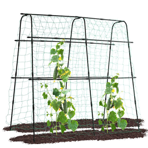 lalahoni garden cucumber trellis arch supports climbing vines and cucumbers