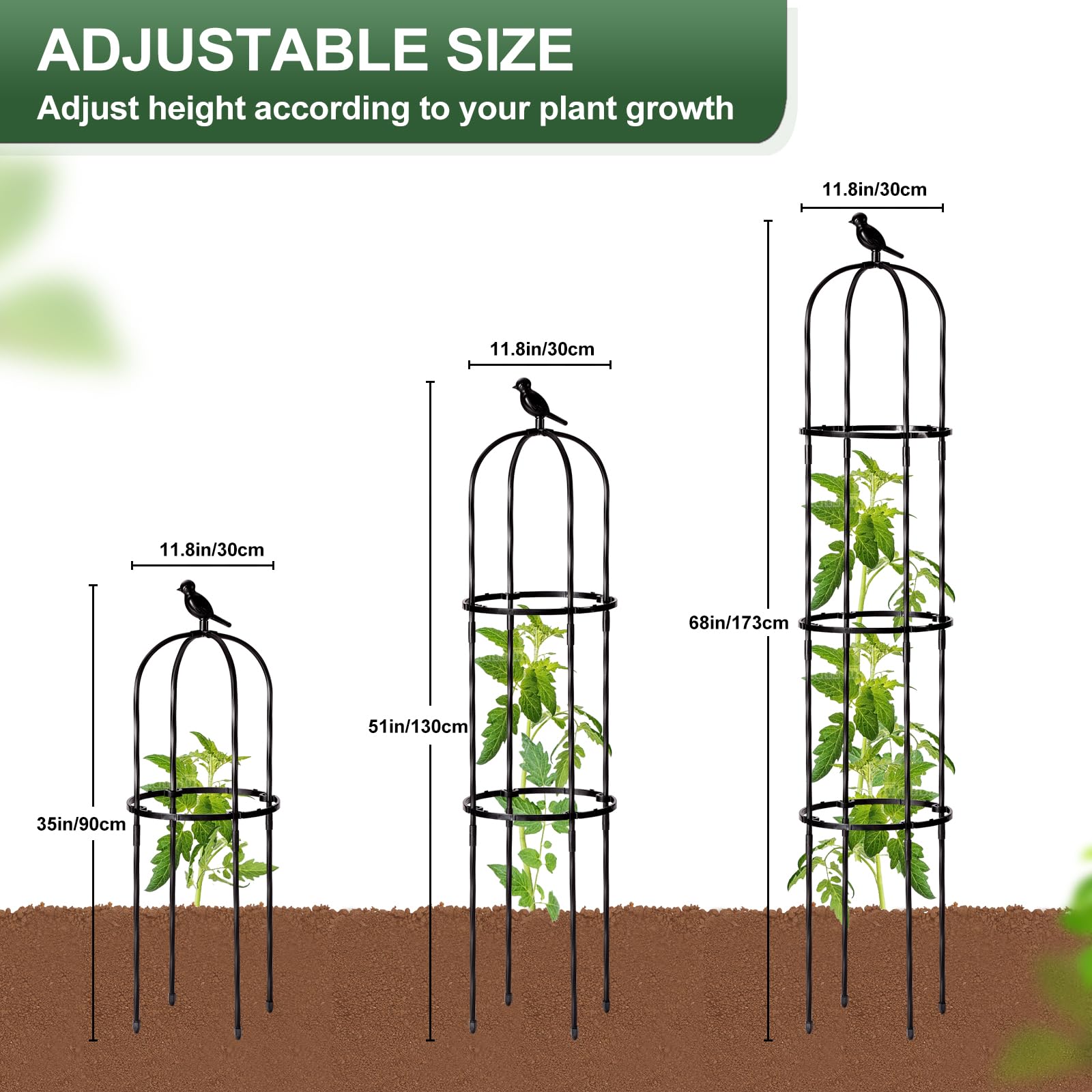 Lalahoni outdoor trellis supports clematis with stylish, durable design.