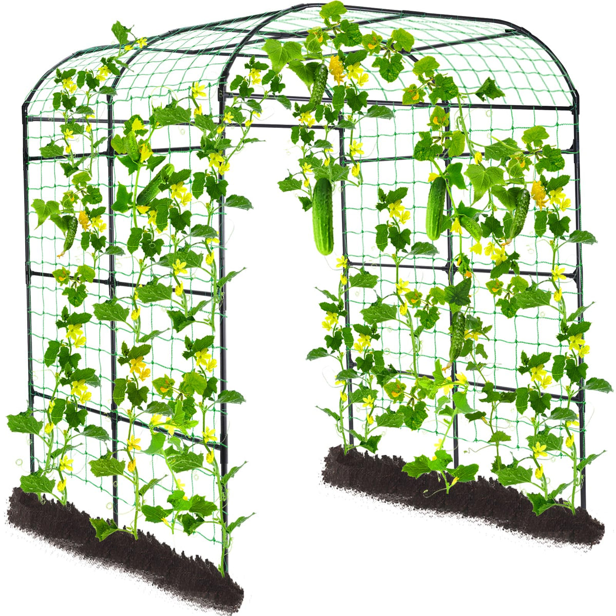 Lalahoni large garden trellis arch supports climbing plants while enhancing garden entry.