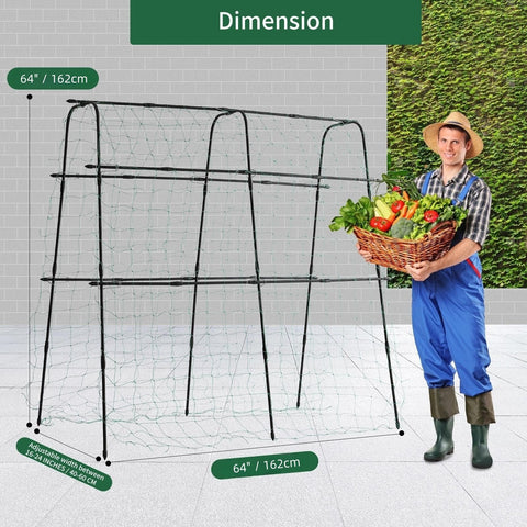 lalahoni metal arch plant support provides sturdy garden structure