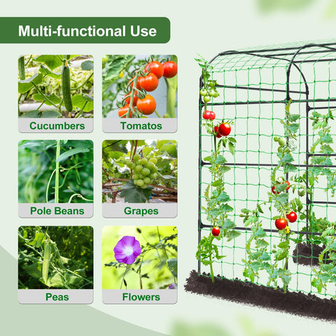 Lalahoni rust-resistant metal trellis stays durable in sunlit garden.