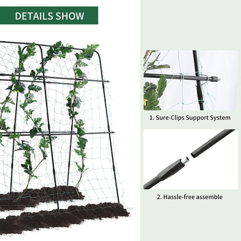 lalahoni sturdy garden frame stands firm in the soil