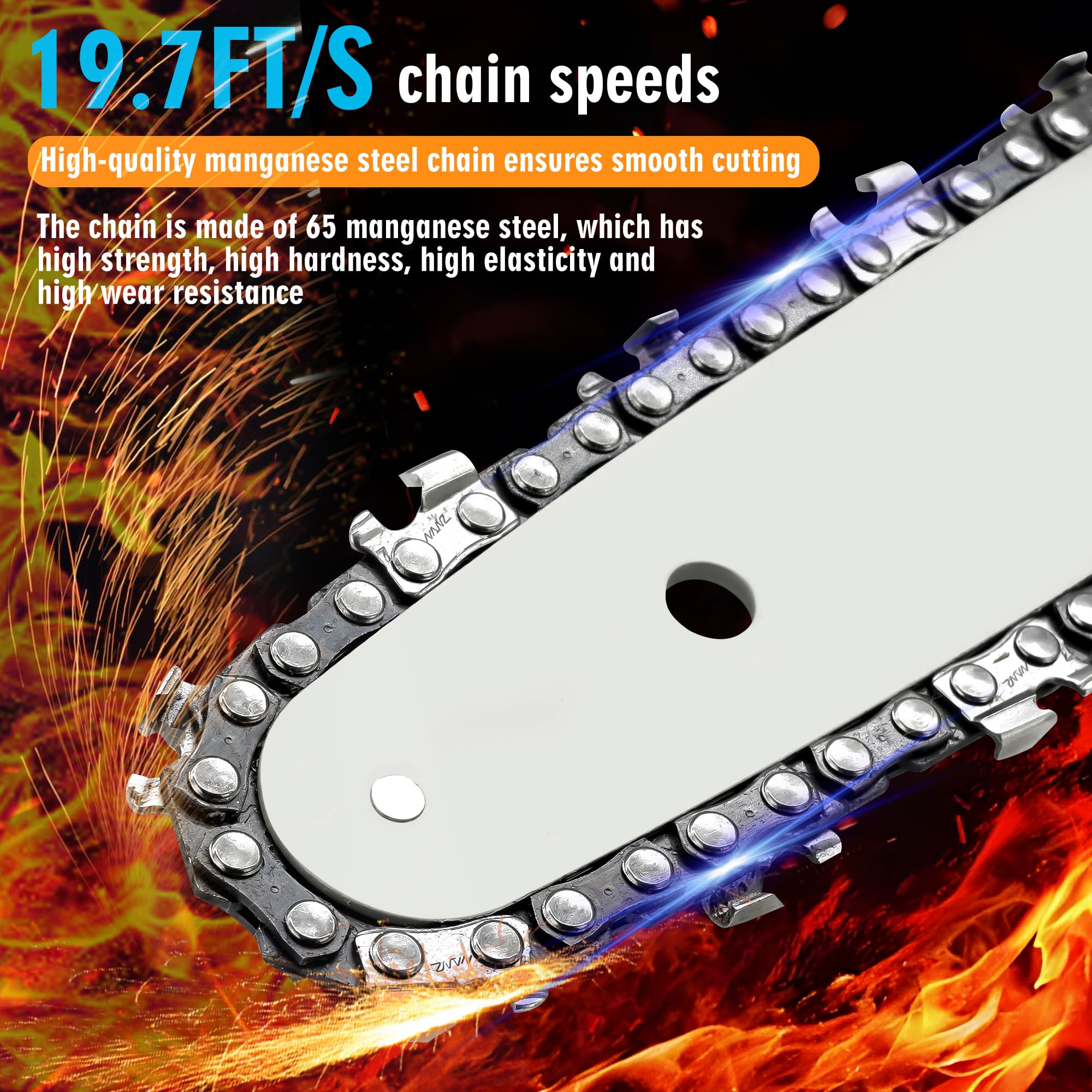 Lambgear chainsaw with ergonomic one-handed grip reducing fatigue